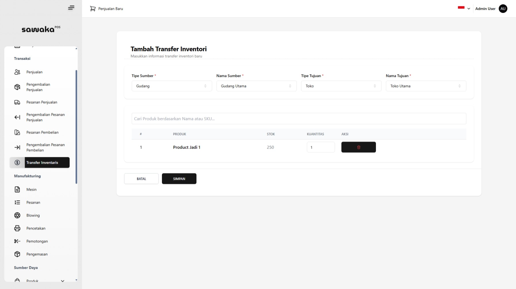 Formulir Pengisian Transfer Formulir Pengisian Transfer