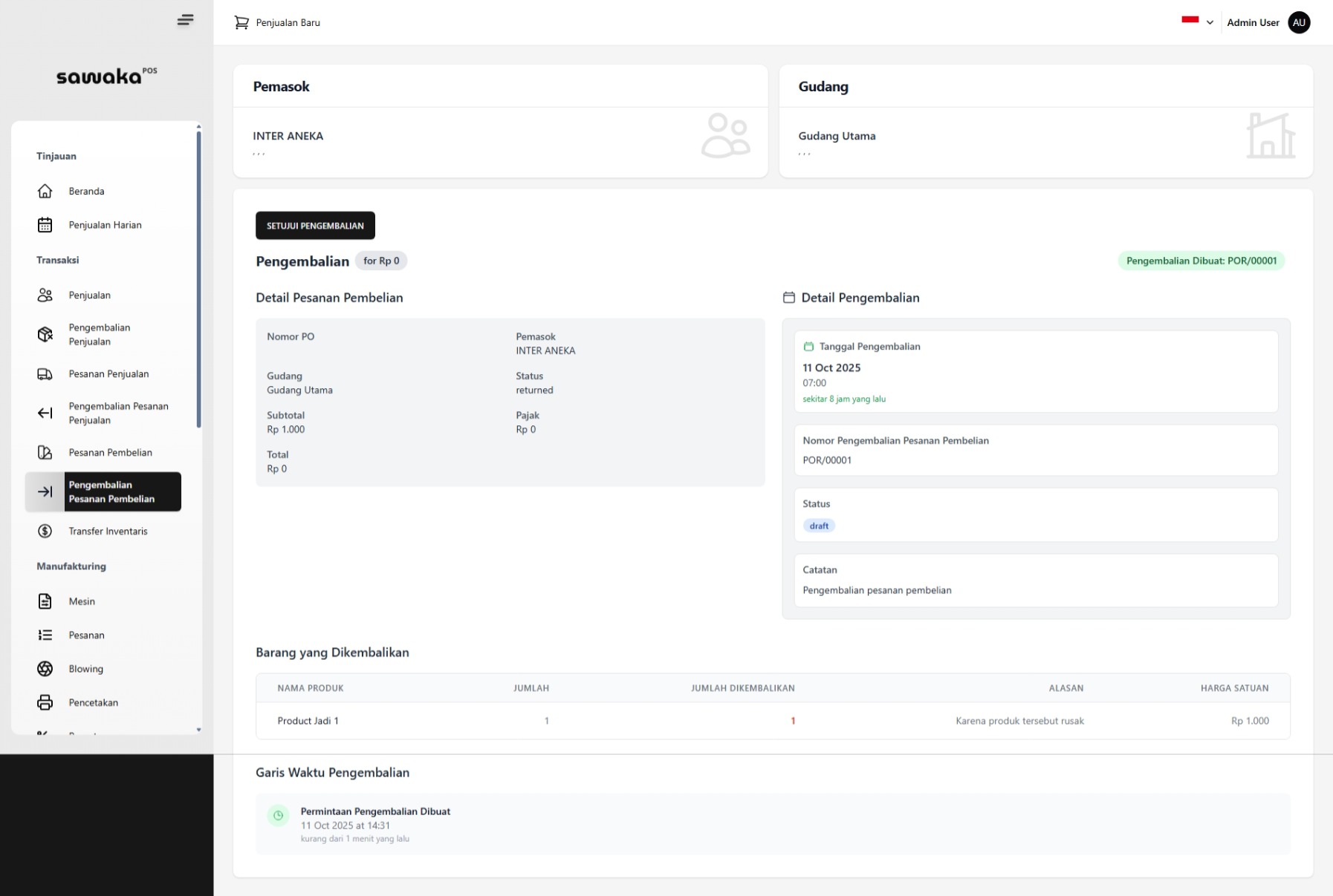 Draft Pengembalian Draft Pengembalian